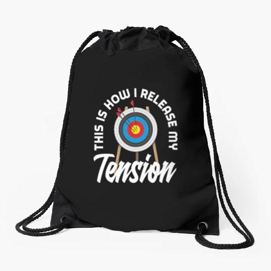 Archer Saying Archery Drawstring Bags