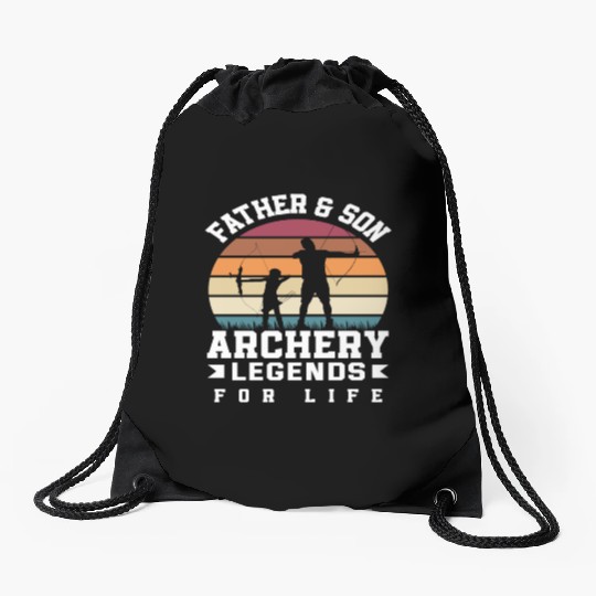 Bow Father Son Archery Drawstring Bags