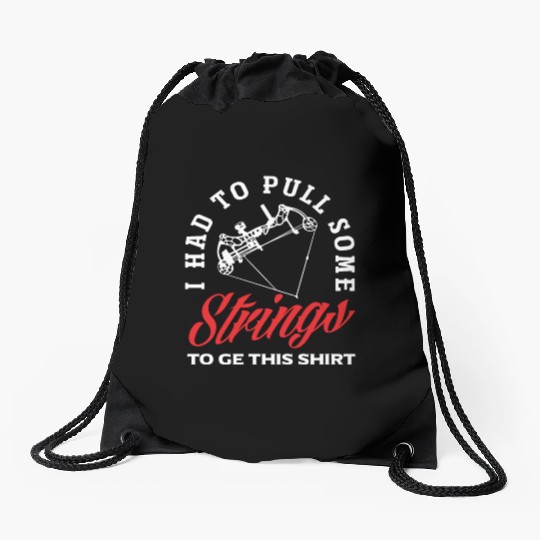 Bow Pun Archery Drawstring Bags
