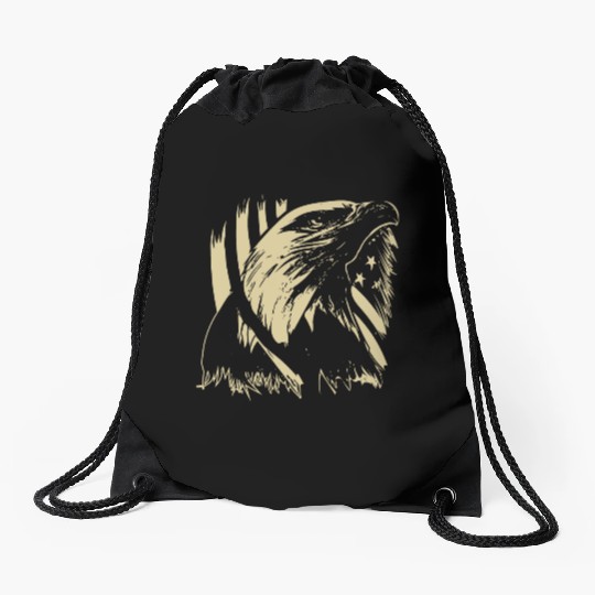 Veteran Design - US Veteran Pride Drawstring Bags