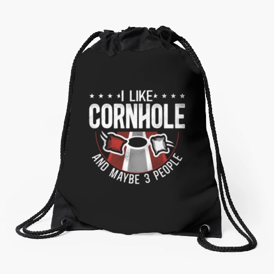 Cornhole Team Bean Bag Player Drawstring Bags