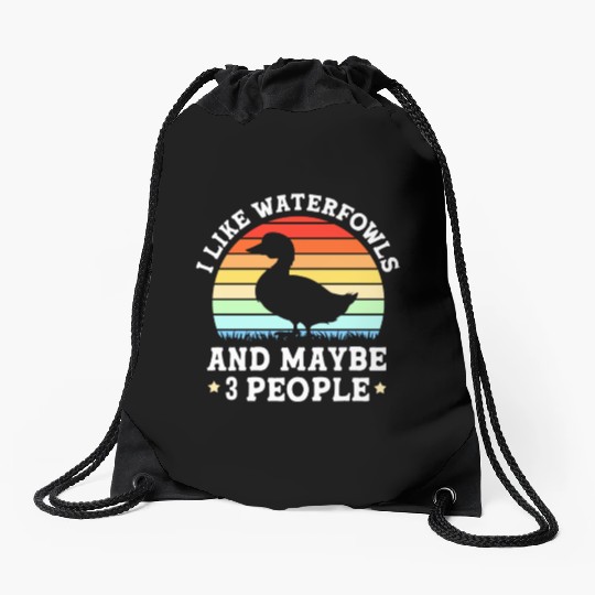 Duck Hunting Waterfowls And Maybe Three People Drawstring Bags