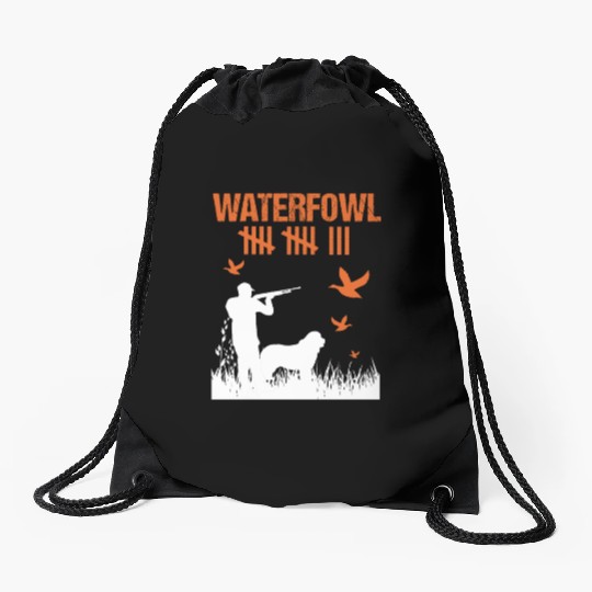 Funny Waterfowl Hunting Score Card Duck Hunting Drawstring Bags