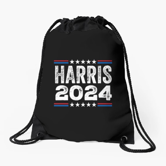 Kamala Harris 2024 US Election Democrat Drawstring Bags