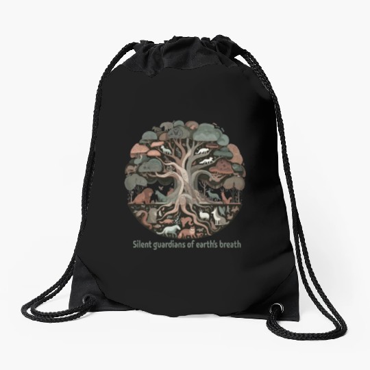 Giant Tree of life Drawstring Bags