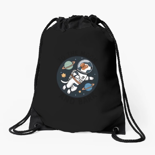 Moon And Bark Drawstring Bags