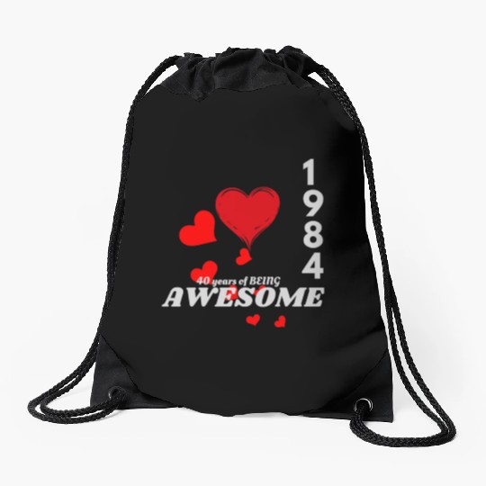 Funny 40th Birthday Gift Drawstring Bags for Men women