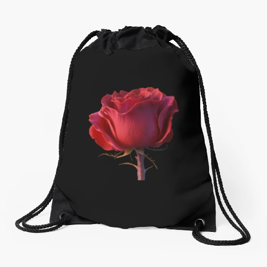 the rose nature design Drawstring Bags