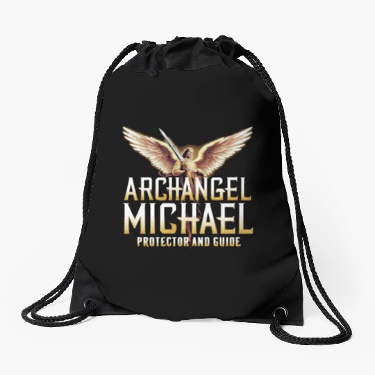 Archangel Michael Catholic Christianity Angel Drawstring Bags