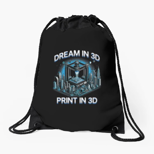 3D Print 3D Engineer Deam In 3D Drawstring Bags