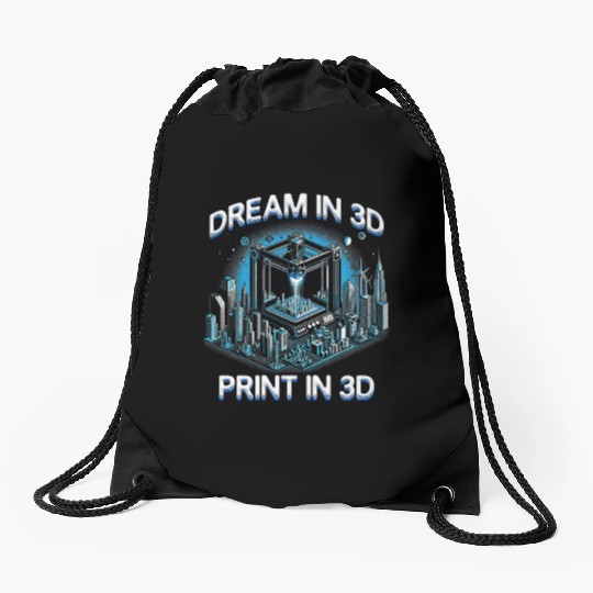 3D Print 3D Engineer Deam In 3D Drawstring Bags