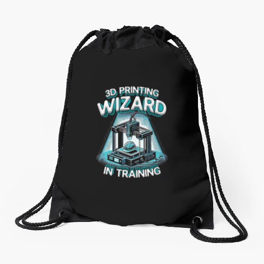 3D Print 3D Printing Wizard In Training Drawstring Bags