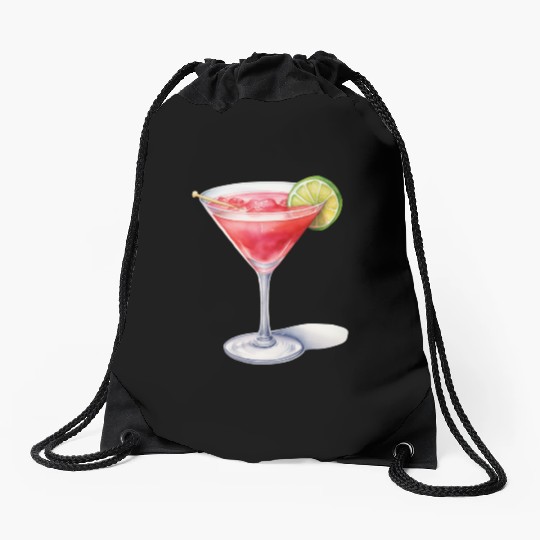 Martini Cocktail Drawstring Bags