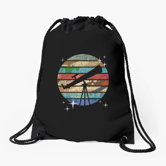 Planets Of Solar System Telescope Astronomy Drawstring Bags