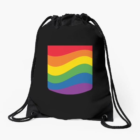 LGBT Pocket Transgender Lesbian Rainbow Gay Pride Drawstring Bags