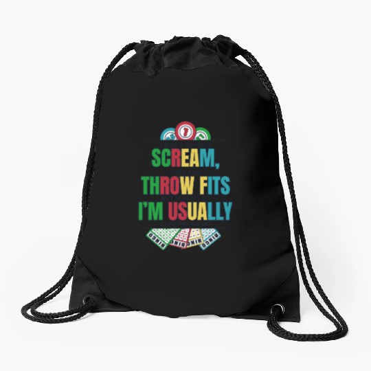 Don't Always Scream Daubers Professional Caller Drawstring Bags