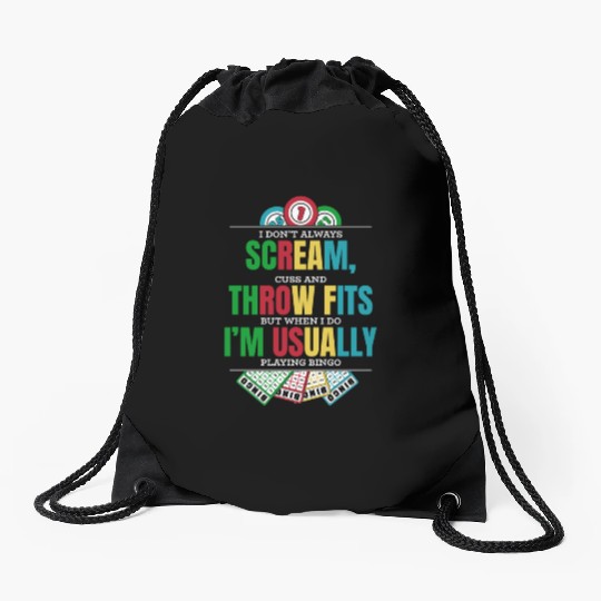 Don't Always Scream Daubers Professional Caller Drawstring Bags