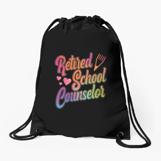 School Counselor Retired Drawstring Bags