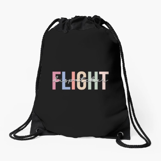 Flight Dispatcher Aviation Drawstring Bags