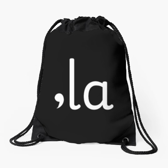 ,La , Kamala Comma La Drawstring Bags Kamala Harris