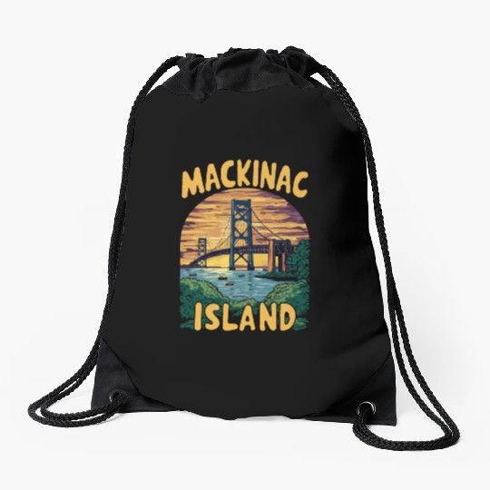 Mackinac Island. Drawstring Bags