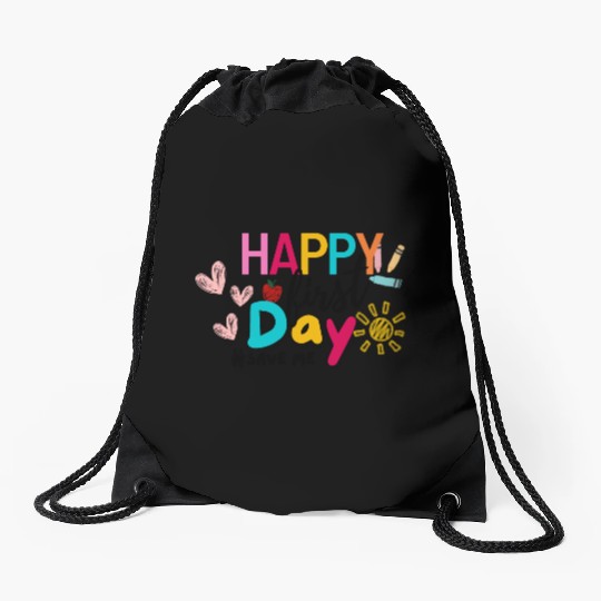 Back to school 1 Drawstring Bags