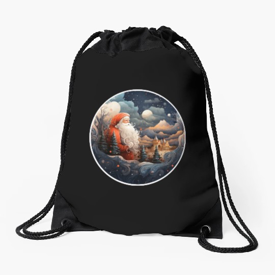 Welcome to the North Pole Drawstring Bags