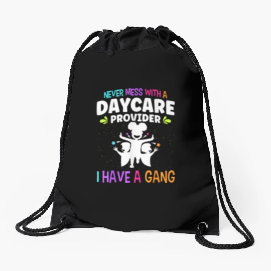 Daycare Teacher Drawstring Bags