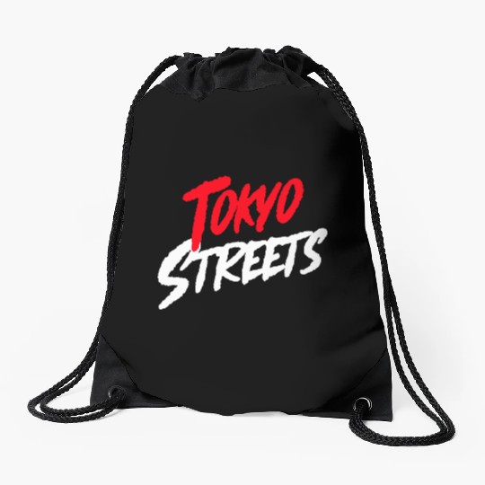 Tokyo Streets Drawstring Bags
