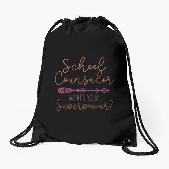 School Counselor I'm A School Drawstring Bags