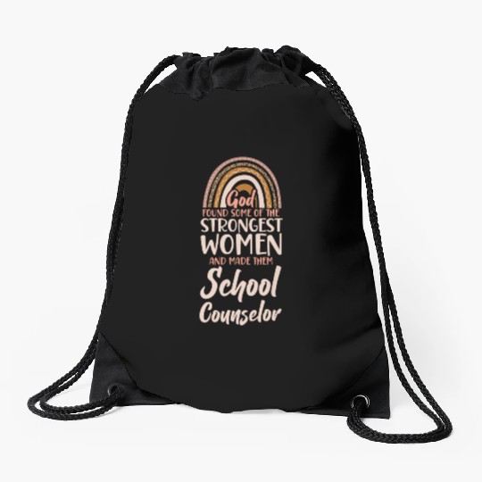 School Counselor Female Girl Drawstring Bags