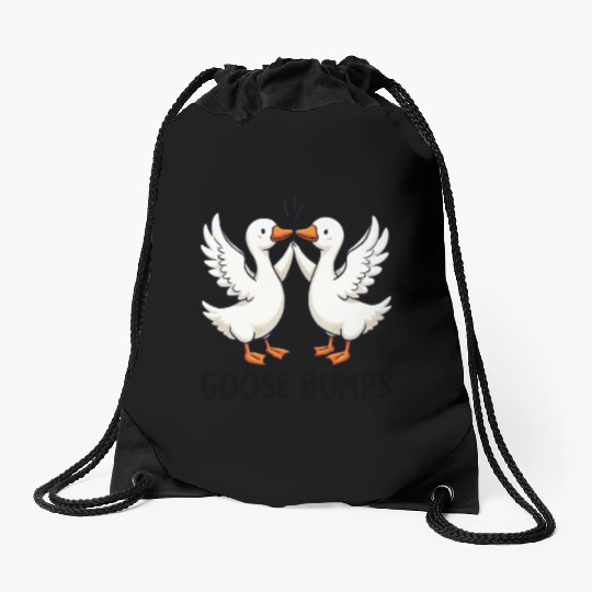 Cute Goose Bumps Funny Animal Pun Lover Drawstring Bags