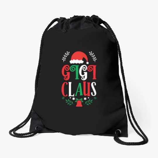 Gigi Claus Christmas Family Group Matching Pajama Drawstring Bags