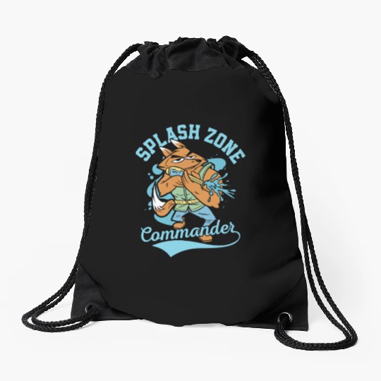 Splash Zone Commander Squirt Gun Summer Water Fun Drawstring Bags