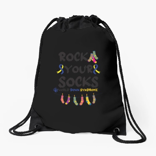 World Down Syndrome Awareness T21 Homie Teacher Drawstring Bags