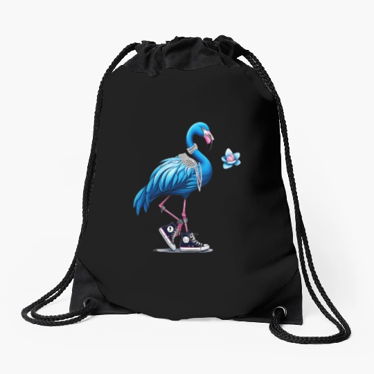 Flamingo Chucks And Pearls Comma La Kamala 2024 Drawstring Bags