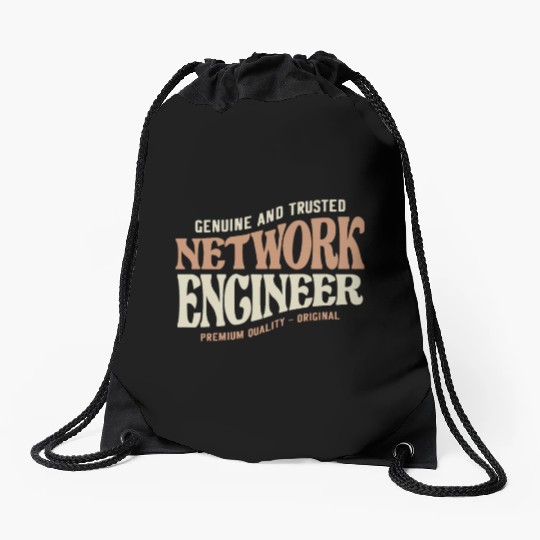 Proud Network Engineer Drawstring Bags