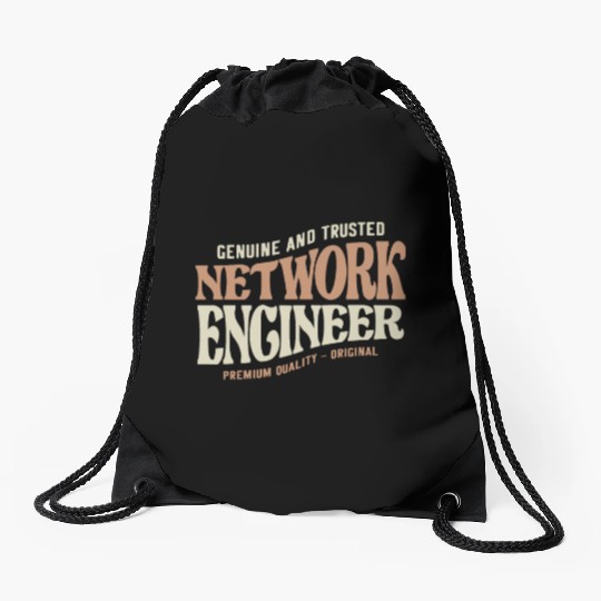 Proud Network Engineer Drawstring Bags