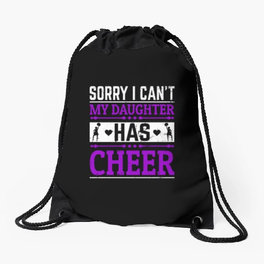 My Daughter Cheer Mom Cheerleading Mother's Day Drawstring Bags