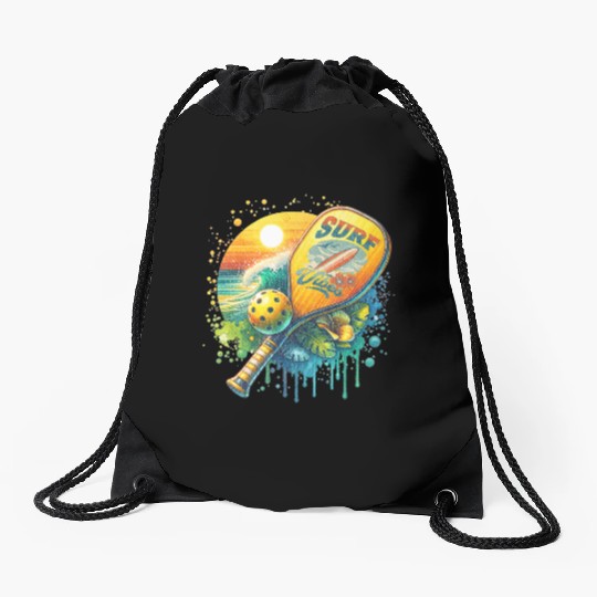 Surf Vibes Drawstring Bags