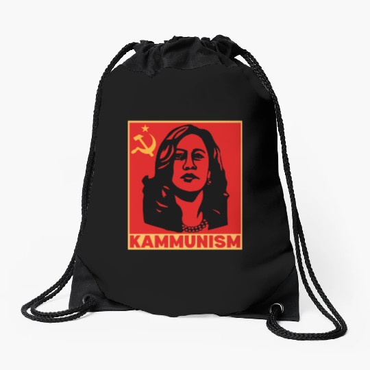 Kamala Harris Kammunism communism 2024 Drawstring Bags