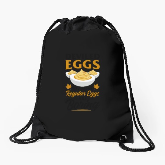 Funny Deviled Eggs Designs For Deviled Egg Lover Drawstring Bags