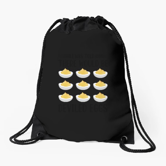 Funny Deviled Eggs Designs For Deviled Egg Lover Drawstring Bags
