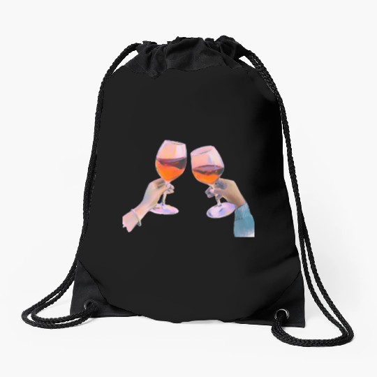 Sip,savor, celebrate, the cocktail experience Drawstring Bags
