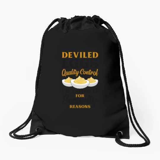 Funny Deviled Eggs Designs For Deviled Egg Lover Drawstring Bags