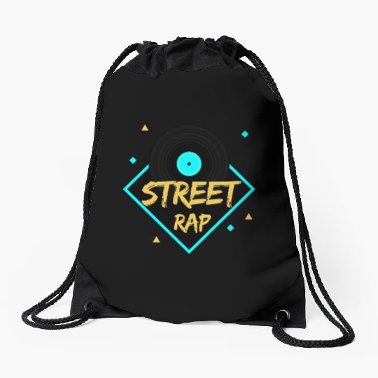 Street Rap Drawstring Bags