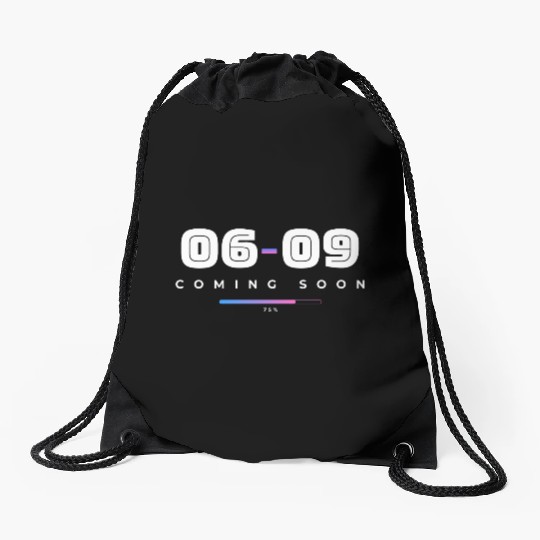 COMING SON DATE Drawstring Bags