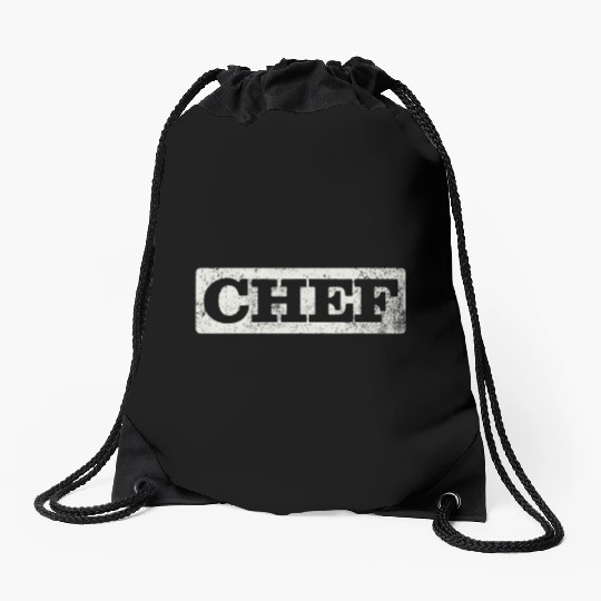Chef Vintage Drawstring Bags
