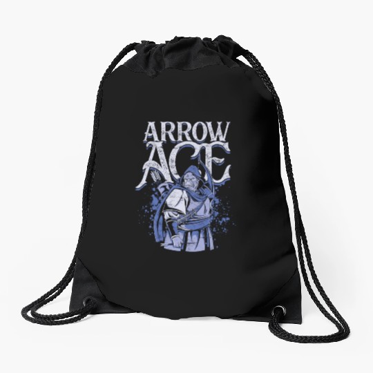 Archery Archer Arrow Ace Drawstring Bags
