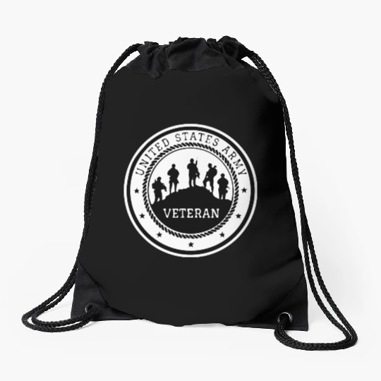 US Army Veteran LIKE US ON FACEBOOK # Drawstring Bags